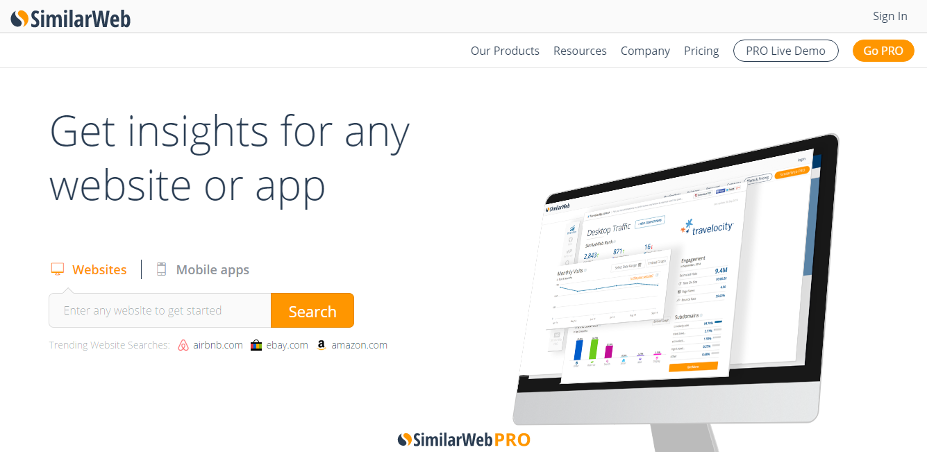 SimilarWeb与Ubersuggest对比：竞争分析与多平台数据工具